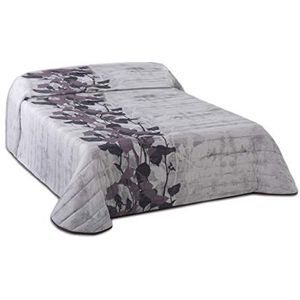 JVR Florence Bouti sprei, katoen-polyester, paars, eenpersoonsbed, 265 x 180 x 3 cm