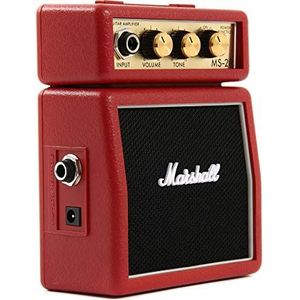 Marshall Mini gitaarversterker (Ms-2R) (rood)