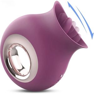 Luxury Tongue Vibrator Vrouwen - Clitoris Stimulator - G-spot Vibrator - Zuig Vibrator - Tongue Vibrator Women - Massager - Intense Orgasme - Sex Toys Voor Vrouwen- Erotiek Voor Vrouwen- Cadeau Idee Vrouw- Valentijnsdag cadeau vrouw