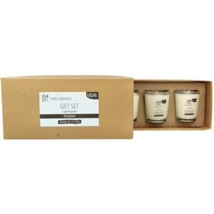 Gift Set Kaarsen Fris Katoen - Vegan