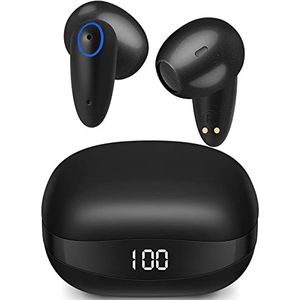 Bluetooth hoofdtelefoon, draadloos, in-ear hoofdtelefoon, bluetooth 5.3 met dual-HD-microfoon, 40 uur meeslepende premium sound oordopjes, IP7 waterdicht, voor iPhone, Samsung, Android, Huawei