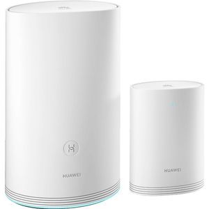 HUAWEI Wi-Fi Q2 Pro (1 basis + 1 satelliet), Powerline WLAN Mesh Set (1200Mbits + 1000Mbits, incl. Plug & Play, Kinderbeveiliging, Reikwijdte tot 300m², 4xGigabit) wit