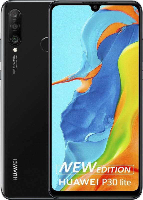 Huawei P30 lite New Edition 15,6 cm (6.15") Hybride Dual SIM Android 9.0 4G USB Type-C 6 GB 256 GB 3340 mAh Zwart