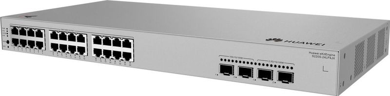 Huawei - S220S-24LP4JX - Netwerkschakelaar - Grijs - 24x10/100/1000BASE-T poorten