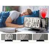 DCX-673 - LED Spiegelwekker - Modern Ontwerp - Temperatuurindicator - Elegant