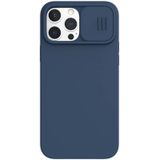Nillkin Apple iPhone 13 Pro Max Hoesje Siliconen Camera Slider Blauw