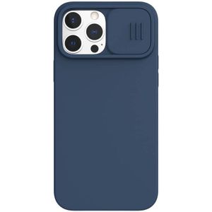 Nillkin Apple iPhone 13 Pro Max Hoesje Siliconen Camera Slider Blauw