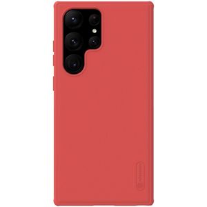 Nillkin Super Frosted Shield Samsung Galaxy S23 Ultra Hoesje Rood