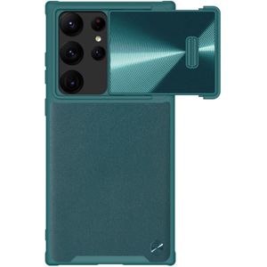 Nillkin Leather S Samsung Galaxy S23 Ultra Hoesje Camera Slider Groen
