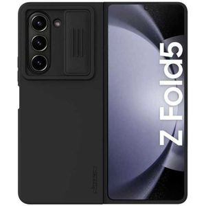 Nillkin CamShield Silky Silicone Case voor de Samsung Galaxy Z Fold 5 - Zwart