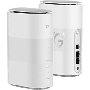 ZTE MC801A HyperBox 5G WiFi-router ontgrendeld - WWAN - 2-poorts switch - 802.11a/b/g/n/AC/AX - Dual-Band - gedeblokkeerd - wit