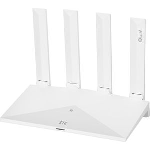 ZTE - Router T3000 - Router - Wit - Wi-Fi 6 - 3000 Mbit/s