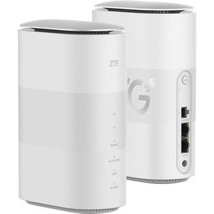 ZTE 5G CPE MC801A, 5G ontgrendelde wifi-router voor thuis, snelle wifi 6, tot 3,8 Gbps, hoogwaardig ontwerp met laag stroomverbruik, EU-stekker
