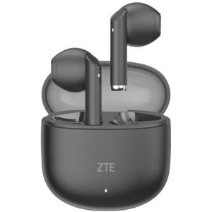ZTE Buds 2, TWS, Bluetooth 5.3, 25 uur batterij, HD-microfoon, touch-bediening, spraakassistent, IPX4 waterbestendigheid, USB-C opladen, zwart