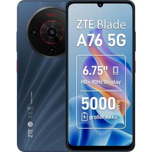 ZTE Blade A76 - Smartphone - Zwart - 128 GB - 6.75 inch - Dubbele SIM - 5G