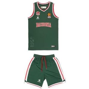 Baskonia 3a Equipation 3o minikit set voor kinderen 20/21, uniseks kinderen, groen, 10 jaar