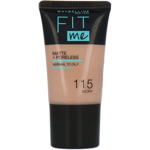 Maybelline Fit Me Matte + Poreless Foundation - 115 Ivory - 18 ml
