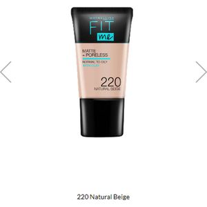 Maybelline Fit Me Matte + Poreless Foundation - 220 Natural Beige - 18 ml