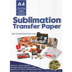 100 A4 vellen Premium sublimatiepapier | Sublimatie Printer papier