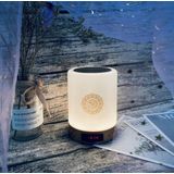 Koran Quran Speaker - Draadloos - Wit en Goud - LED Touch Lamp - Model MQ522A