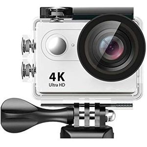 H9R / H9 Action Camera Ultra HD 4K / 30fps WiFi 2.0"" 170D Underwater Waterproof Helm Video Recording Camera's Sport Cam F11.09C (Bundle : Standard, Color : H9R White)