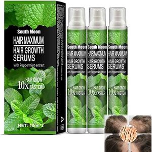 DMJUZE 3 stuks HairRebirth kruidenspray, HerbalRevive Hair Growth Essence Spray, essentiële haarolie tegen haaruitval, natuurlijke kruidenhaarlijnen, snelle haargroei, serumsupplement, snelgroeiende haarverzorging, Essence Activator