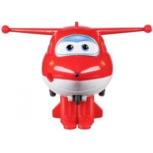 Super Wings Speelfiguur Transform-a-bots! Jett 6 Cm Rood