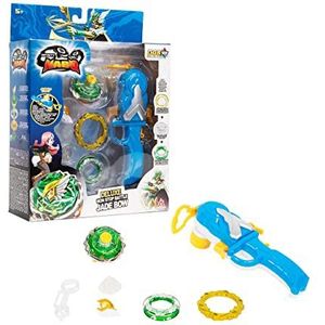 Infinity Nado Spinning Tops for Kids Metal Toy Boys, Battle Tops Spinning Top Launcher Toy Boys, Infinity Nado Spinning Tops Boys 5+ jaar, Spinning Top Non-Stop Battle Deluxe Jade Bow EU634403
