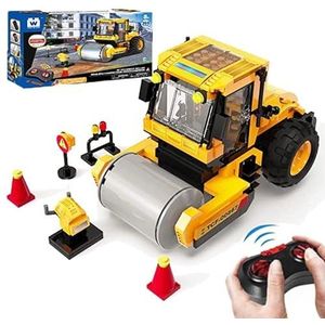 Wise Block op afstand bestuurde auto bouwdoos, kinderspeelgoed 8 9 10 11 12+ jaar jongens meisjes, gevorderd niveau - Pavement Rescue