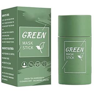 Green Tea Cleansing Mask Stick,Green Tea Mask Stick for Face,Poreless Deep Cleanse Green Tea Mask for Blackhead Remover,Purifying Clay Stick Mask,Deep Pore Cleansing Moisturizing Skin Care Brightening