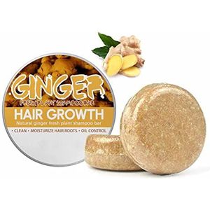 2Pcs Ginger Hair Regrowth Shampoo Bar,Organic Ginger Polygonum Shampoo Soap For Thinning Hair,Promotes Hair Growth Repair Natural Solid Shampoo Bar,Anti-Hair Loss Shampoo Soap for Men and Women
