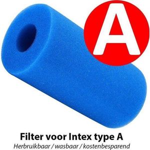 Intex Filter Type A & Bestway III Cartridge - Wasbaar & Herbruikbaar - Zwembad onderhoud - Intex A - Set van 3