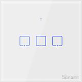 Sonoff - T0 - Slimme Wifi-schakelaar - 3 Kanalen - Wit