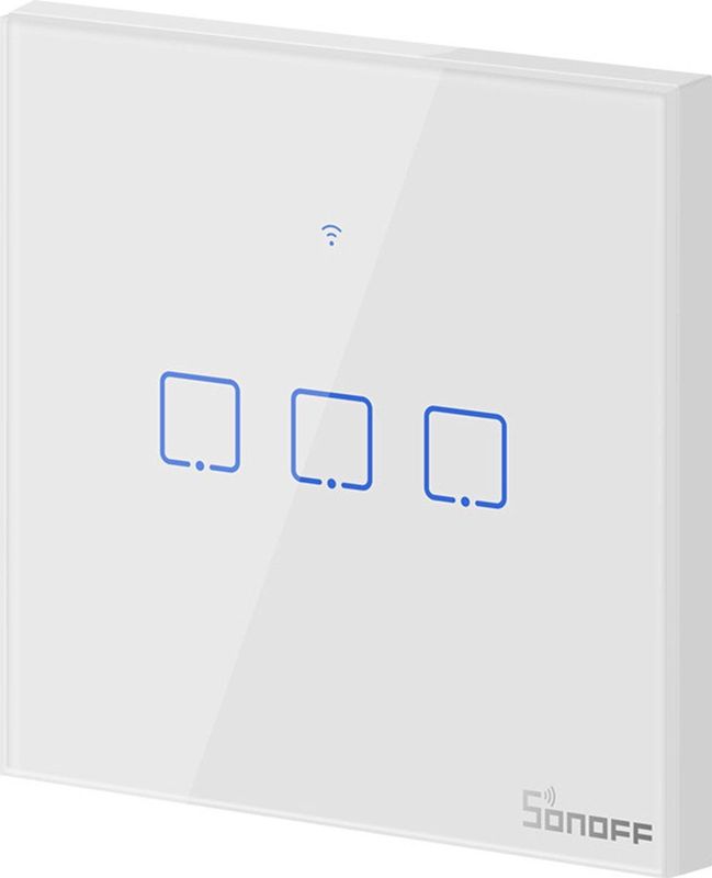Sonoff - T0 - Slimme Wifi-schakelaar - 3 Kanalen - Wit