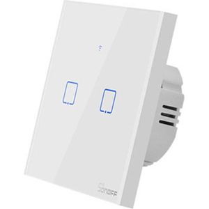 Slimme Schakelaar WiFi + RF 433 Sonoff T1 EU TX (2-kanaals)