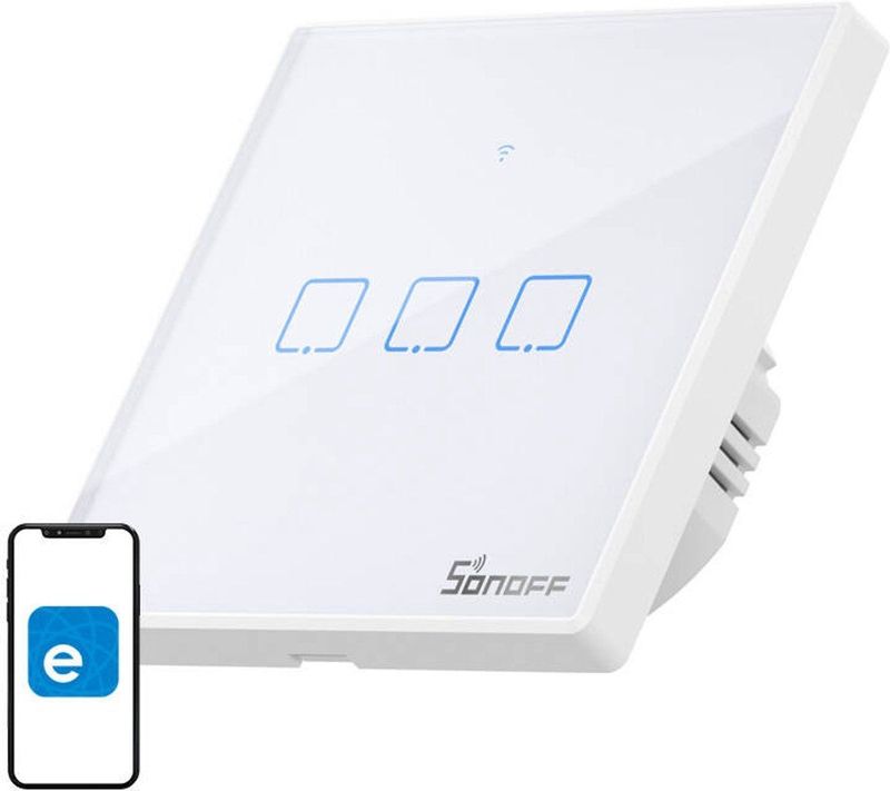 SONOFF - Smart Switch - WiFi + RF 433 - 3-Kanaals