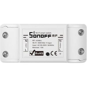 Slimme schakelaar WiFi + RF 433 Sonoff RF R2 (NIEUW)