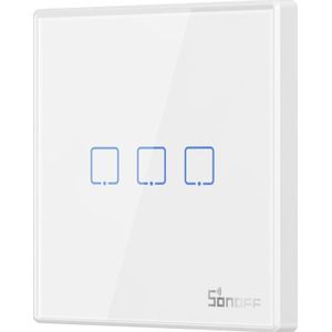 Sonoff T2EU3C-RF 3-Channel Smart Wireless Wall Switch, 433MHz Frequency