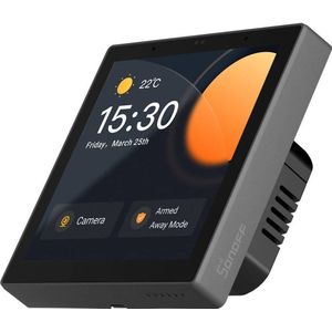 SONOFF NSPanel Pro Zigbee Hub 3.0 geïntegreerde Smart Home Controller, draadloze thermostaat, intelligente scène, oproepen intercom, werkt met Google Assistant (donkergrijs)