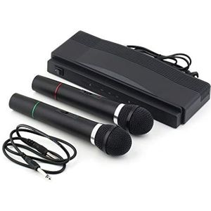 TEMPO DI SALDI Set draadloze microfoons met professionele draadloze karaoke-ontvanger