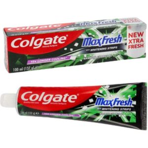 Colgate - Tandpasta - MaxFresh with Whitening Strips - Bamboo Charcoal - 100ml