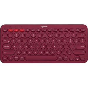 Logitech K380 - Draadloos Bluetooth Toetsenbord - Qwerty - Rood