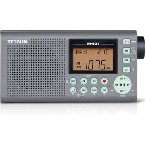 Tecsun M601 FM radio met recorder - bluetooth en audio speler