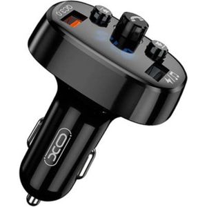 XO FM Transmitter/zender Bluetooth Auto, QC 3.0, 2x USB, 18W (zwart) BCC03