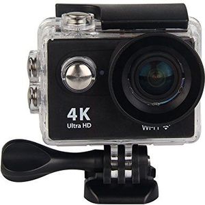 Premium kwaliteit 4K Action Camera, Eleoption Full HD Wifi Waterdichte Sport Camera DV Video Camcorder met 4K25/1080P60/720P120fps Video, 12MP Foto en 170 Groothoeklens, inclusief 18 Montages Kit