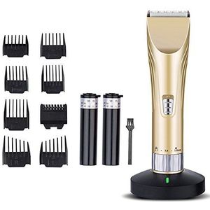 Mens Professionele Tondeuse TOPCHANCES 11-in-1Multi Grooming Kit voor Baard Waterdichte Snor Trimmer Body Groomer Trimmer voor Neus Oor Gezichtshaar Draadloos, Zwart/Goud (EU, Goud)