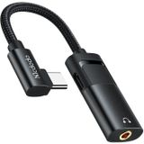 Mcdodo USB-C to AUX mini jack 3.5mm + USB-C adapter, CA-1880 (zwart)