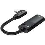 Mcdodo USB-C to AUX mini jack 3.5mm + USB-C adapter, CA-1880 (zwart)