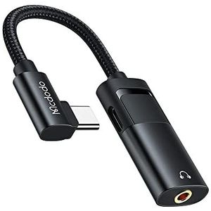 Mcdodo CA-1880 Black USB-C to 3.5mm Aux Mini Jack and USB-C Adapter