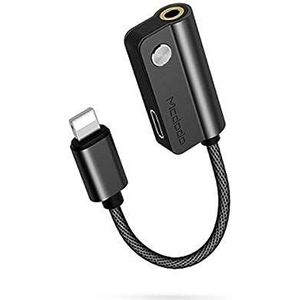 mcdodo [ca 3471 Lightning Jack Male naar 3,5 mm Audio Adapter voor iPhone, iPhone 8PLUS/8/7/7 Plus (zwart) - Zwart